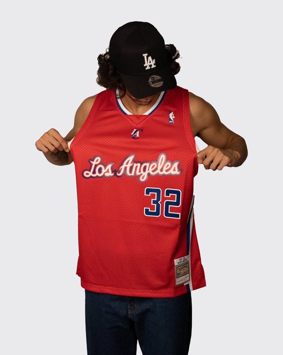 Shop Mitchell & Ness Los Angeles Clippers Blake Griff Swingman Jersey  SMJY3456LAC10BG-SCAR red