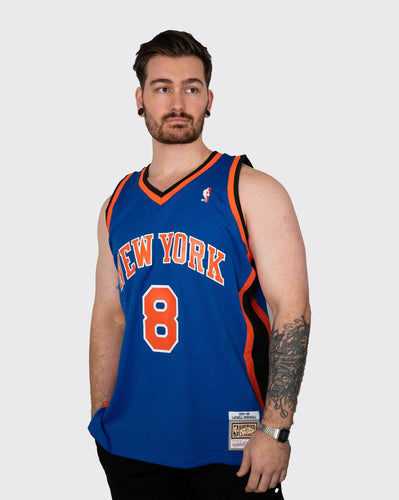 mitchell and ness new york knicks sprewell 98-99 jersey blue mitchell and ness tank