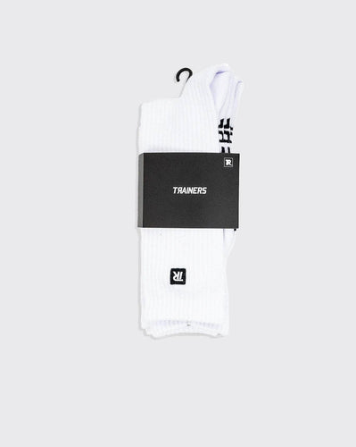 WHITE / US 9-12 trainers crew 3 pack sock trainers sock