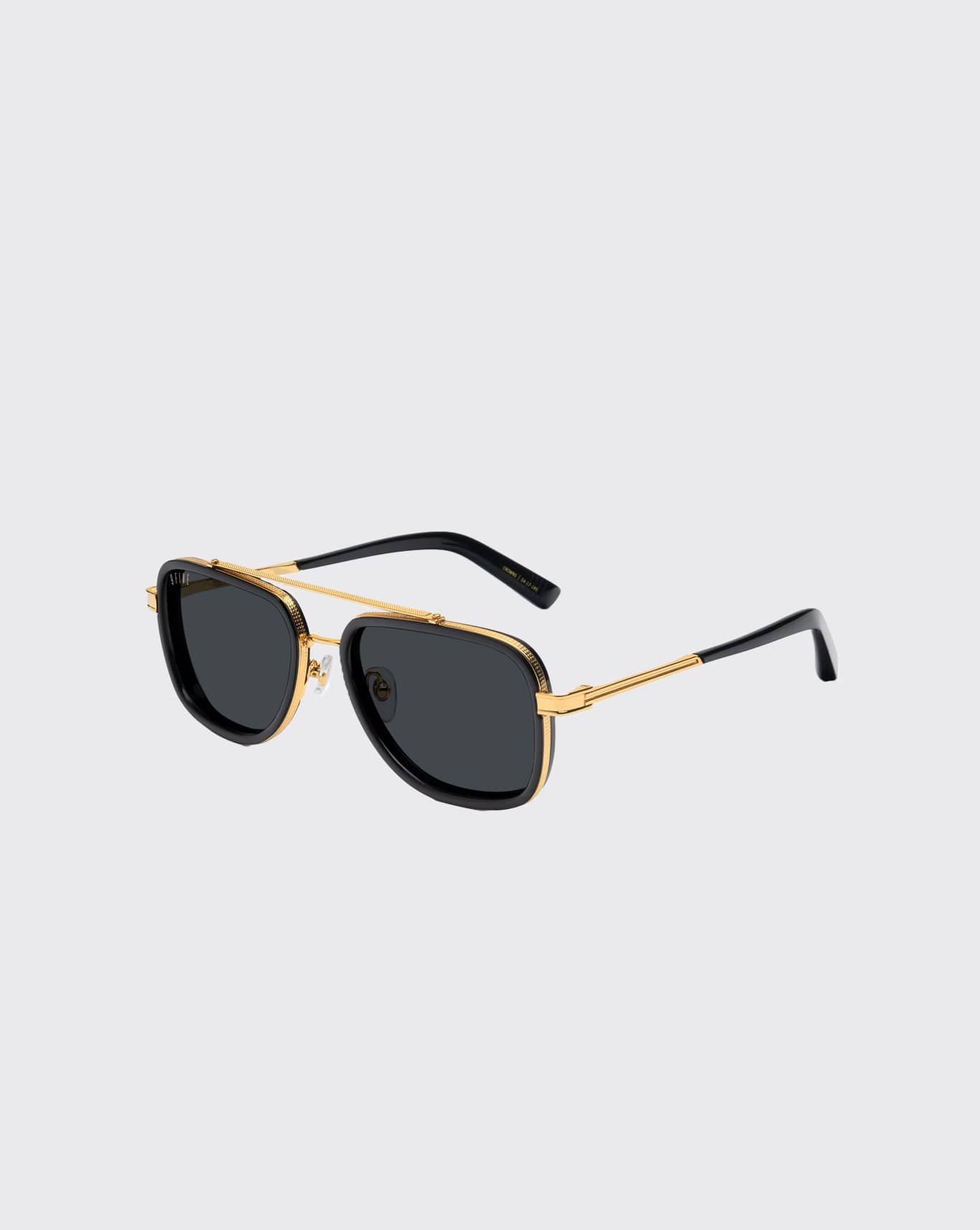 Black/Gold 9FIVE Crowns Black & 24k Gold 9five glasses