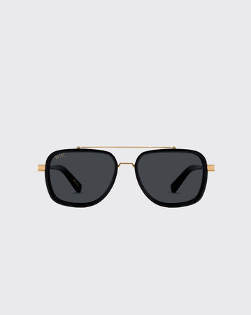 Black/Gold 9FIVE Crowns Black & 24k Gold 9five glasses