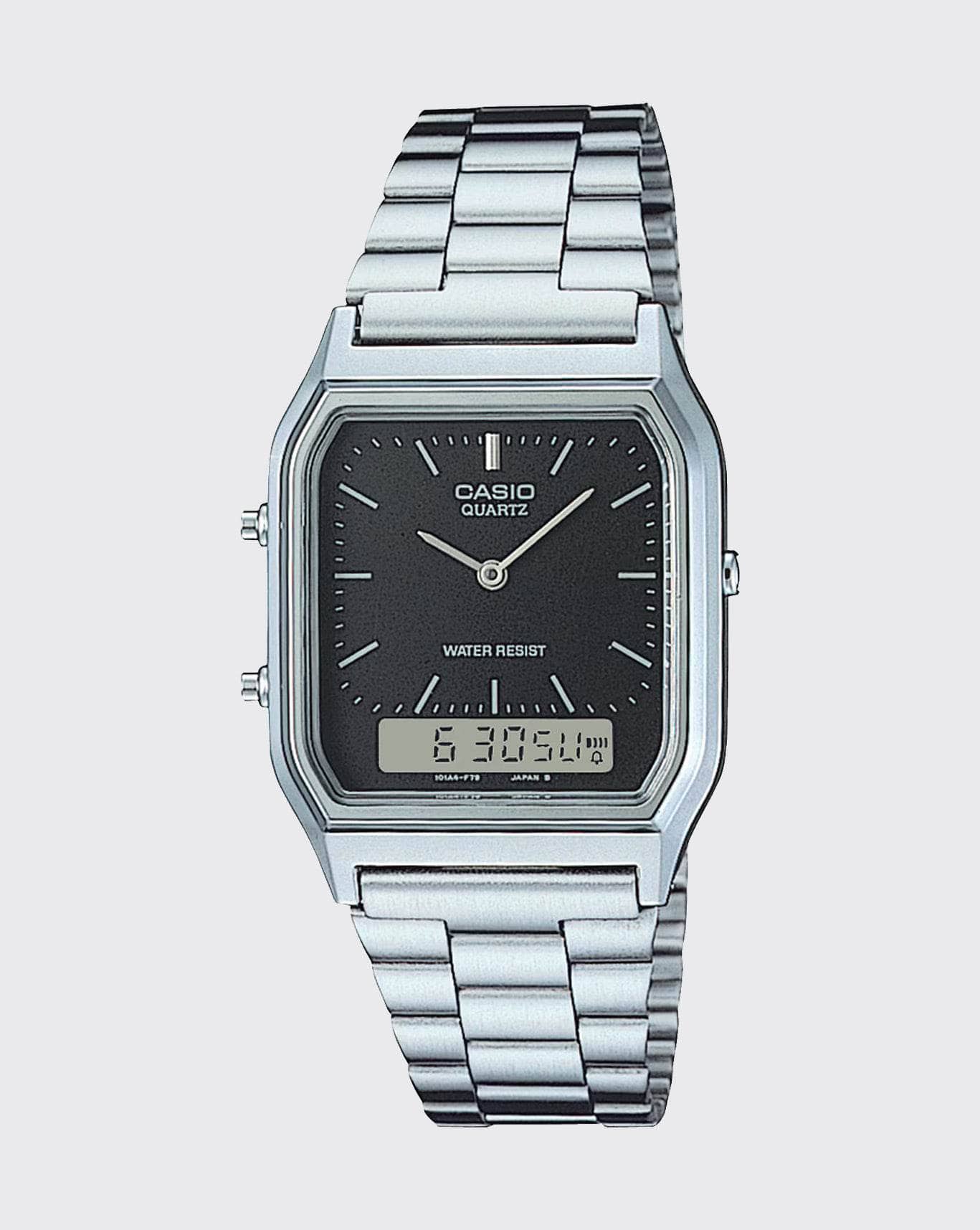 Black/Silver Casio Duo Casio Watch