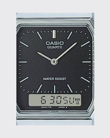 Black/Silver Casio Duo Casio Watch