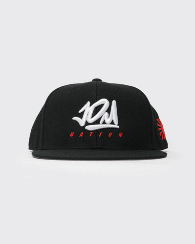 Black JDM Nation Core Logo Flat Brim JDM Nation cap