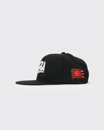 Black JDM Nation Core Logo Flat Brim JDM Nation cap