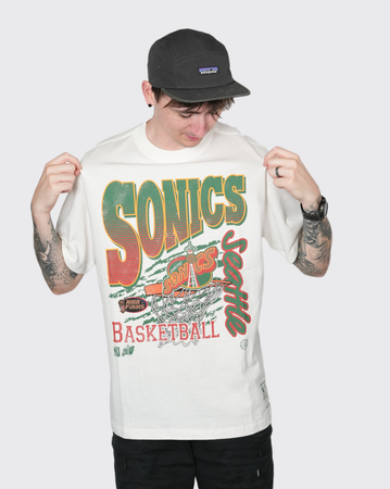 Mitchell and Ness Basket Tee Sonics