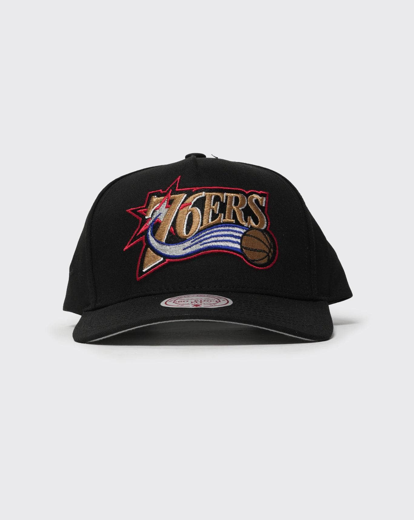 Black Mitchell and Ness Black/TC EG Pro Pinch 76ers mitchell and ness cap