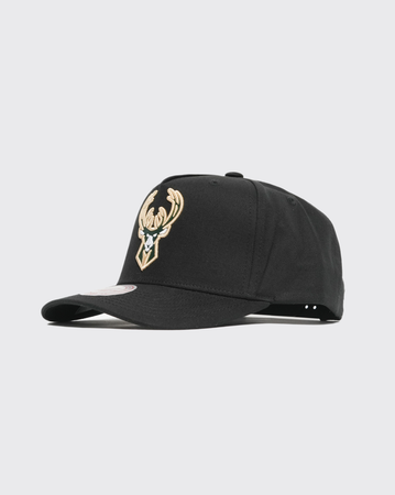 Mitchell and Ness Black Team Logo MVP Bucks