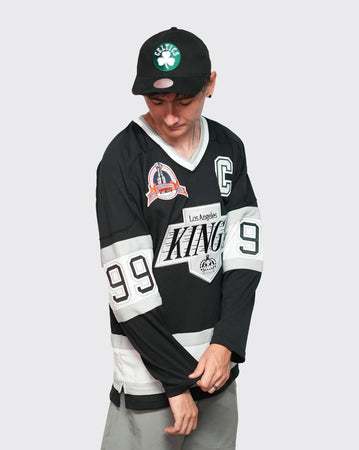 Mitchell and Ness Blue Line Jersey 92 Kings Wayne Gretzky mitchell and ness Shirt