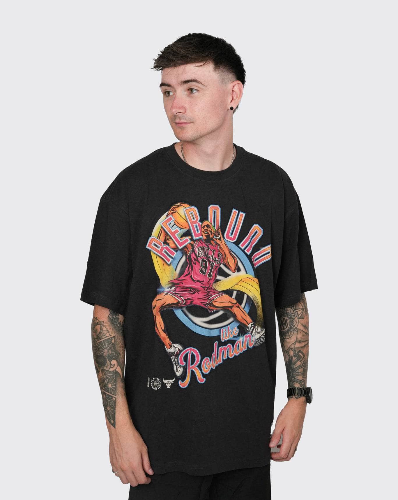 Mitchell and Ness Edition Tee Bulls Rodman mitchell and ness Shirt
