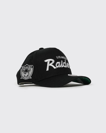 Black Mitchell and Ness Team Script EG Pro Pinch Raiders mitchell and ness cap