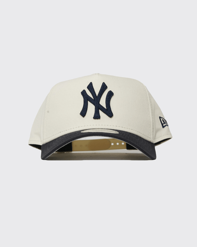 Chalk White New era 940 A-Frame Chrome Chainstitch NewYork Yankees new era cap