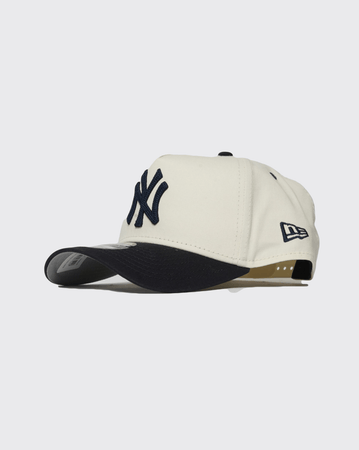 Chalk White New era 940 A-Frame Chrome Chainstitch NewYork Yankees new era cap