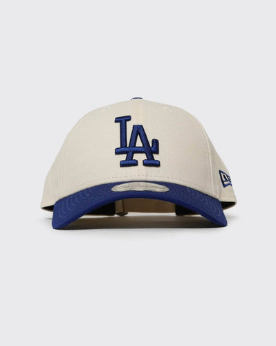 Cream/Blue New era 940 Colour Block Los Angeles Dodgers new era cap