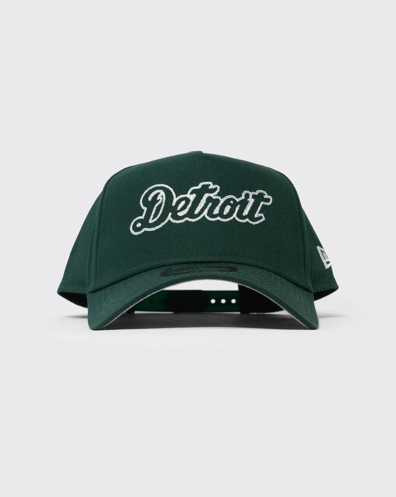 Dark Green New era 940 A-Frame Chainstitch Script Detroit Tigers new era cap