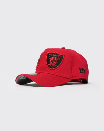 Scarlet New era 940 A-Frame DBL Logo Las Vegas Raiders new era cap