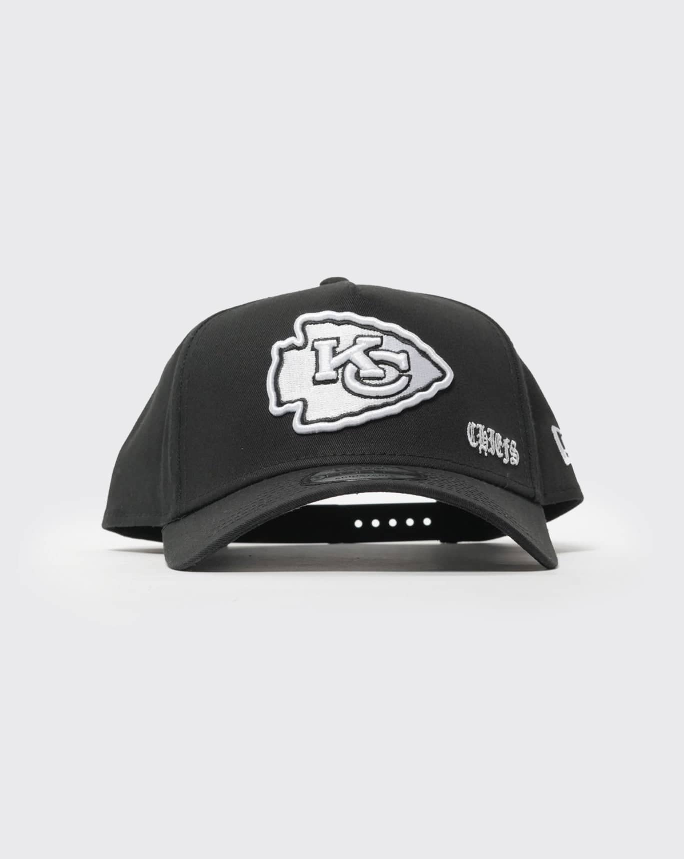 Black New era 940 A-Frame Gothic Flawless Kansas City Chiefs new era cap