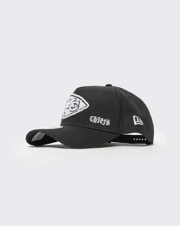 Black New era 940 A-Frame Gothic Flawless Kansas City Chiefs new era cap