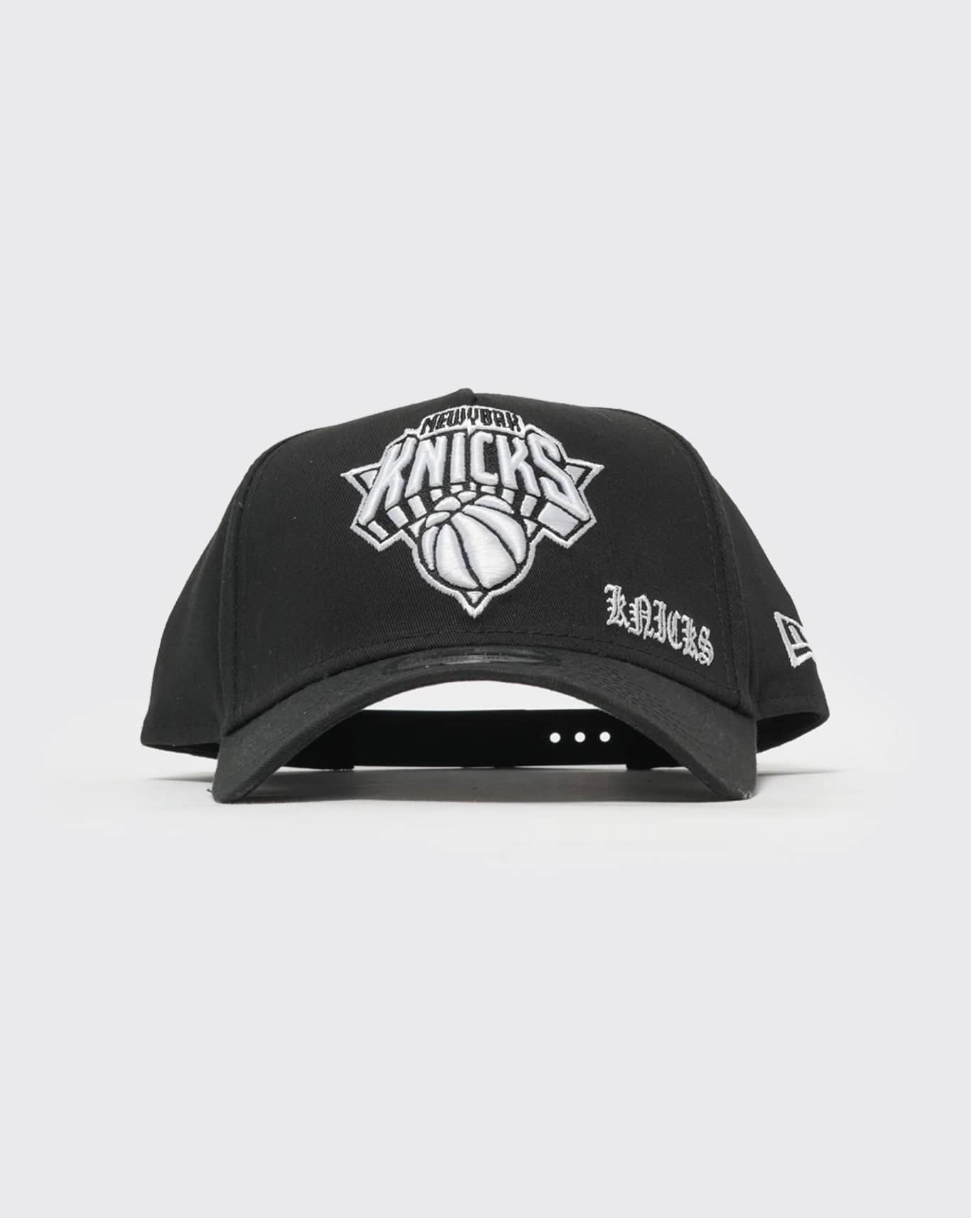 Black New era 940 A-Frame Gothic Flawless New York Knicks new era cap