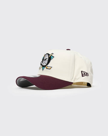 Chalk White New era 940 A-Frame Retro Ducks Anaheim Ducks new era cap
