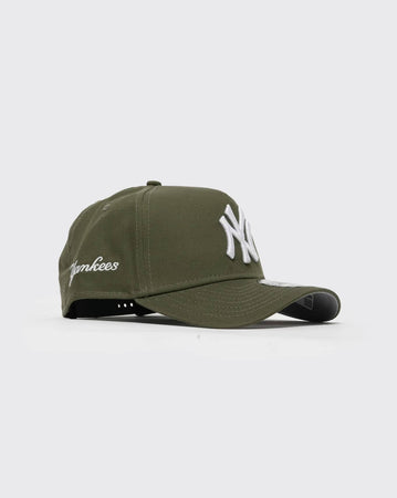 New olive New era 940AF Seasonal Script New York Yankees new era cap