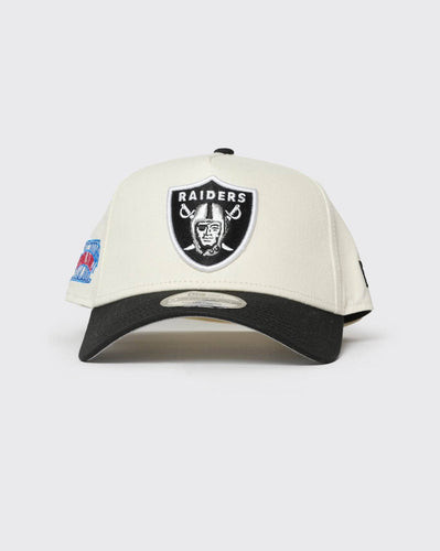 Chalk White/OTC New era 940 A-Frame Super Bowl 2-Tone Las Vegas Raiders new era cap