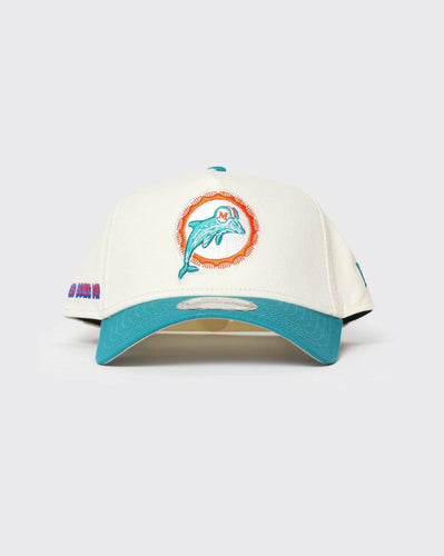 Chalk White/OTC New era 940 A-Frame Super Bowl 2-Tone Miami Dolphins new era cap