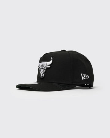 Black/White New era 950 A-Frame Black White Classic Chicago Bulls new era cap
