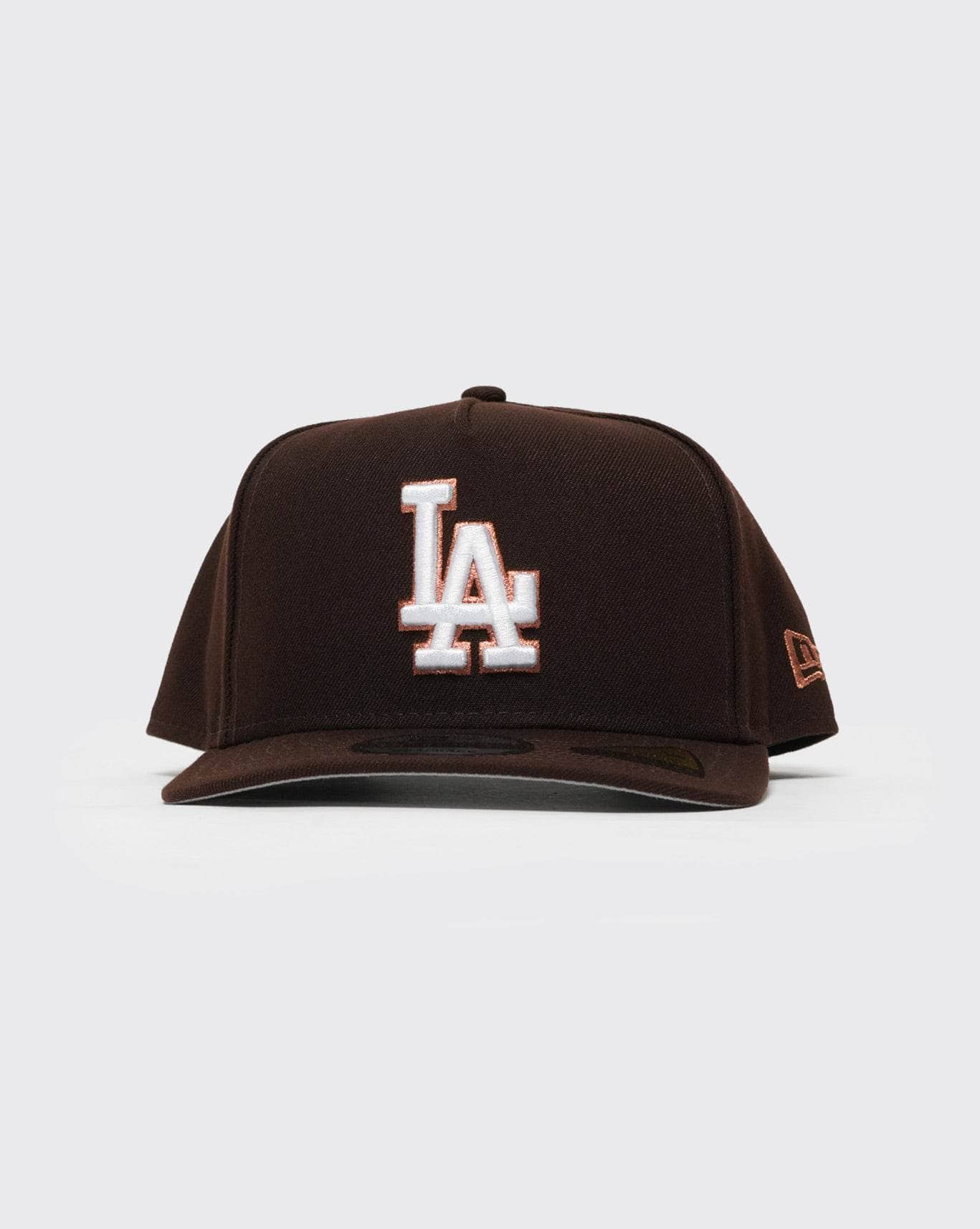 Brown New era 950 A-Frame Burnt Wood Metallic Los Angeles Dodgers new era cap