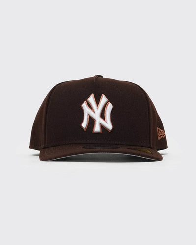 Brown New era 950 A-Frame Burnt Wood Metallic New York Yankees new era cap