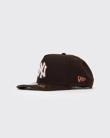 Brown New era 950 A-Frame Burnt Wood Metallic New York Yankees new era cap
