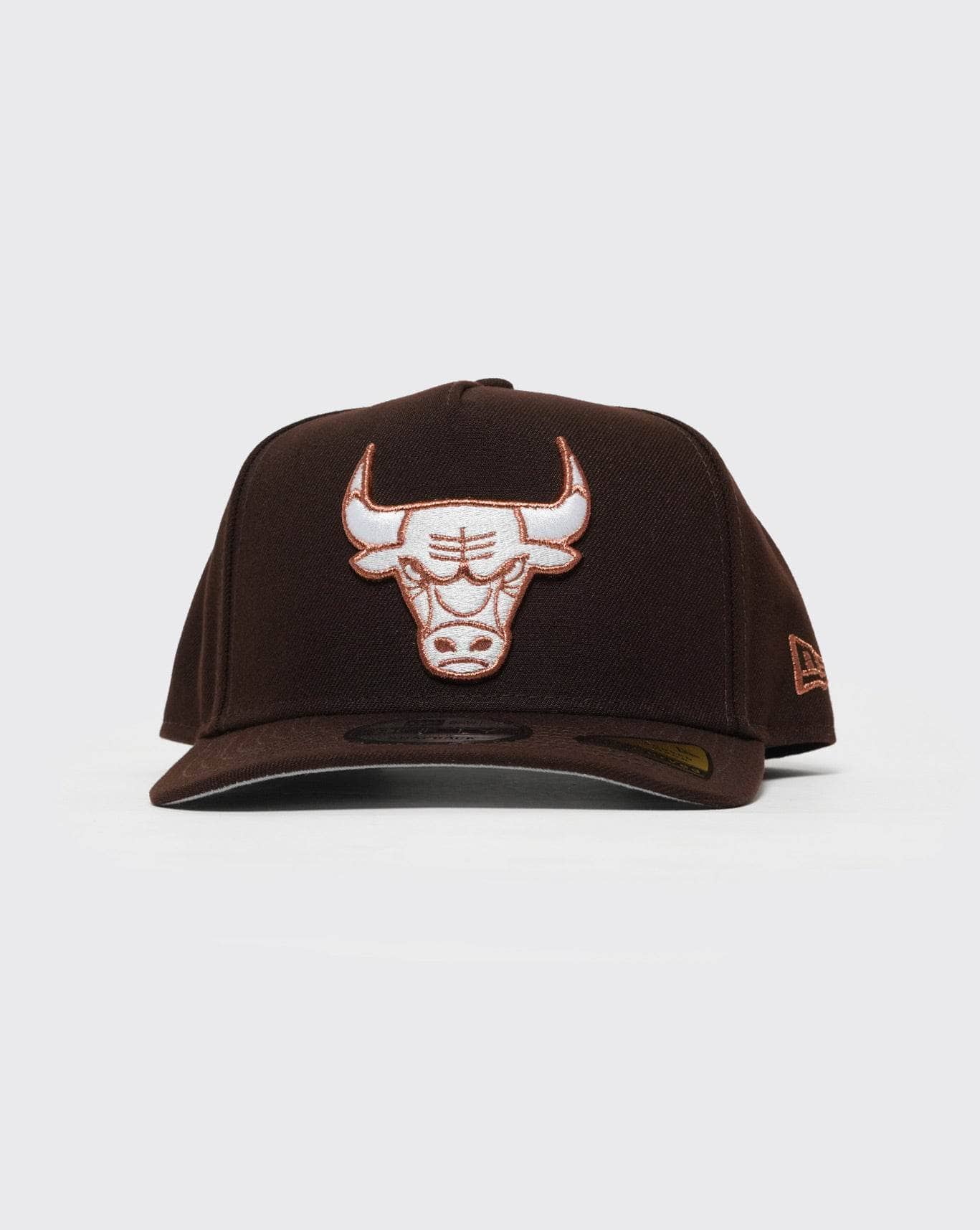 Brown New era 950 A-Frame Burnt Wood Metallic Chicago Bull new era cap