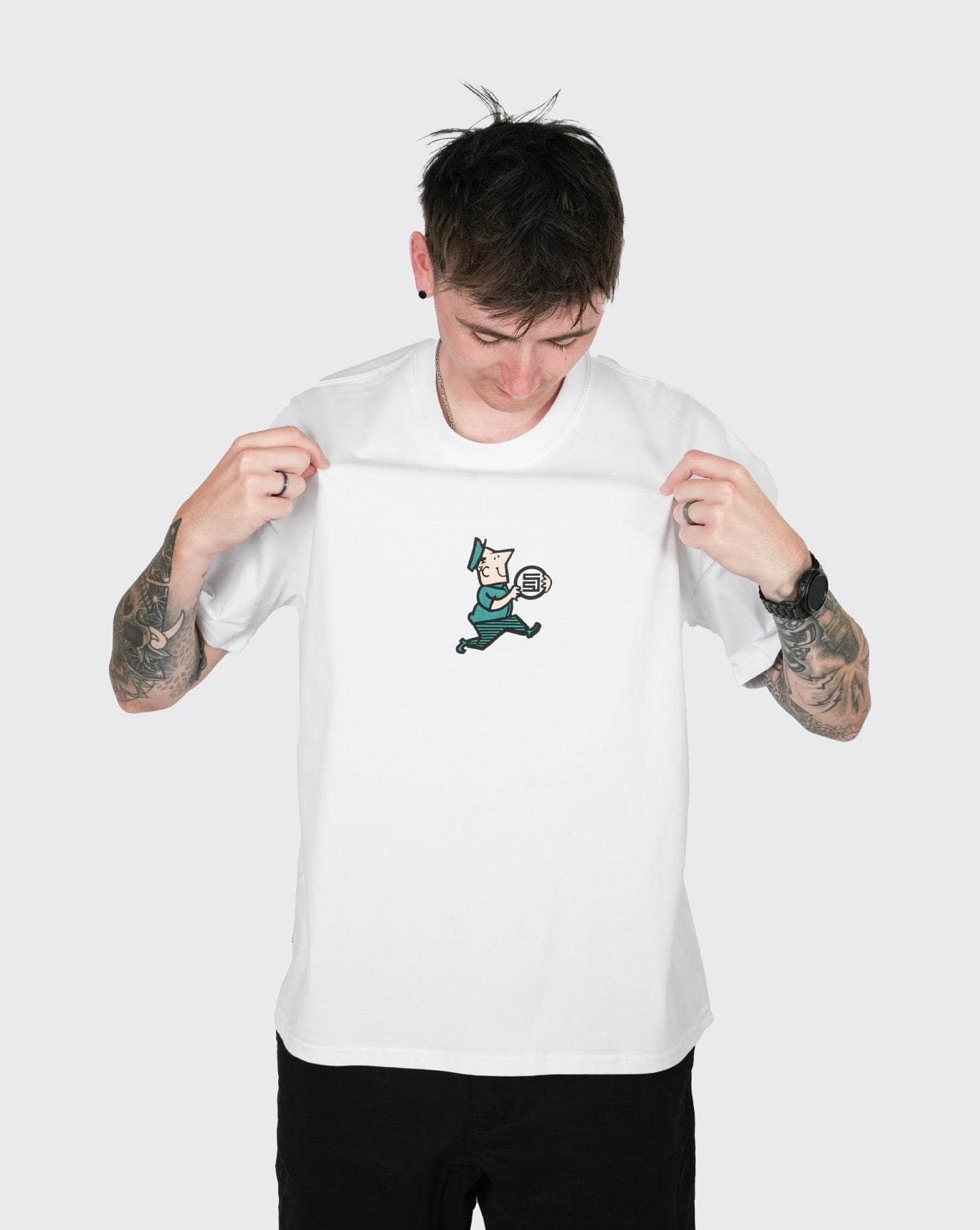 SDOUBLE Man With Dot  SS Tee S/DOUBLE Shirt