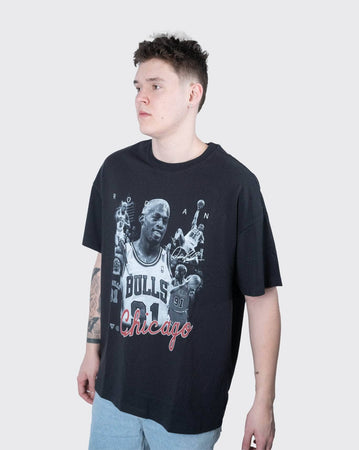 Mitchell & Ness Chicago Bulls Rodman Player Photo Tee mitchell & ness Shirt