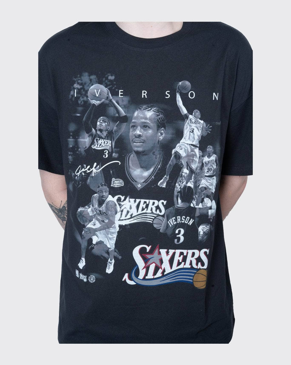 Mitchell & Ness Philadelphia 76'ers Iverson Player Photo Tee MNAIV1698 ...