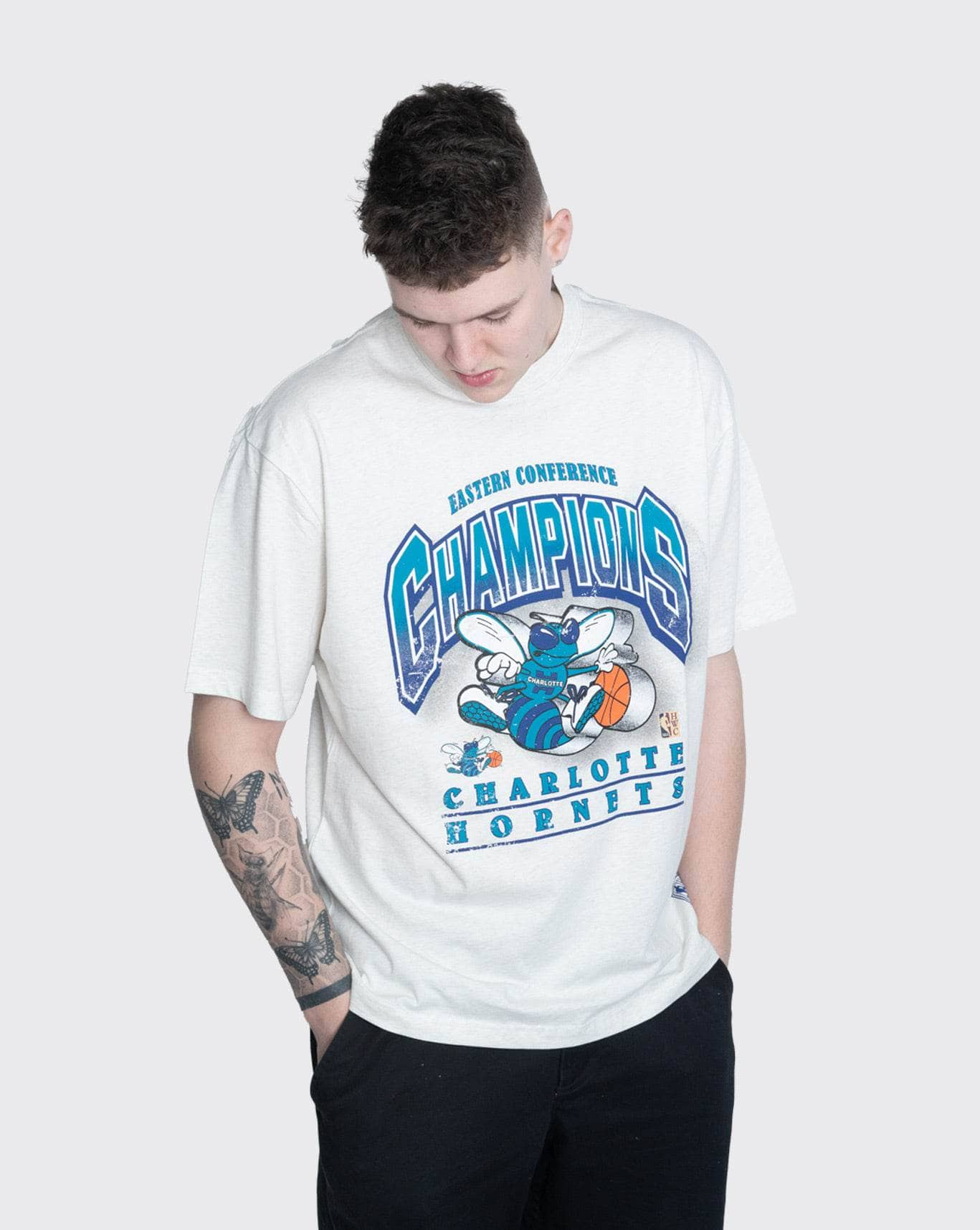 mitchell and ness bevelled hornets tee mitchell and ness Shirt