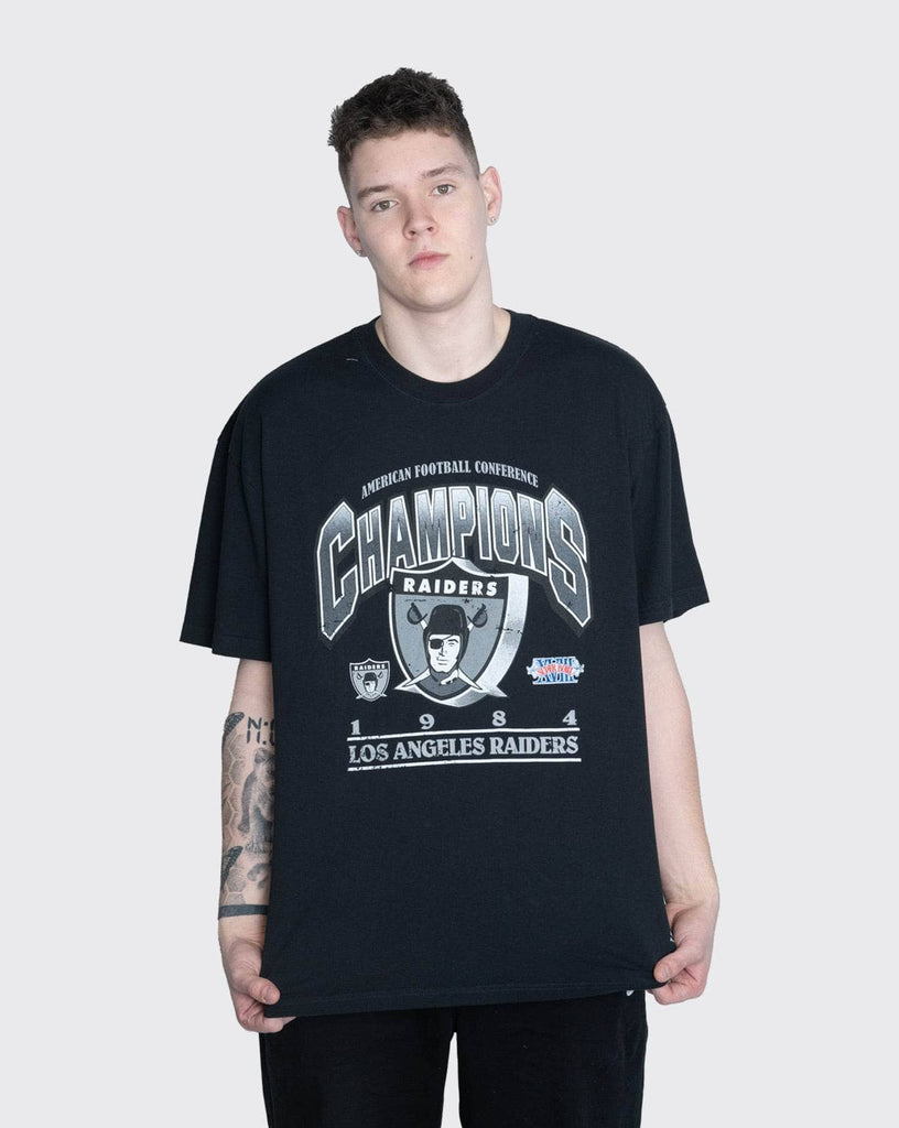 Mitchell & Ness Los Angeles Raiders Script T-Shirt Faded Black