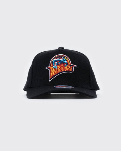 black/black mitchell and ness classic red warriors mitchell and ness cap