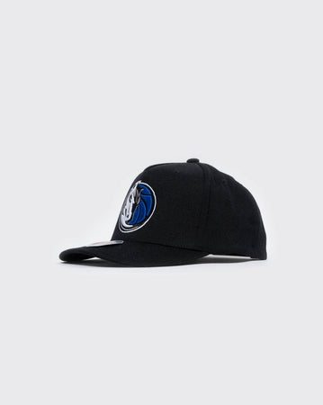 black mitchell and ness mavericks team logo new era cap