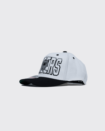 white/cream mitchell and ness pro crown raiders mitchell and ness cap