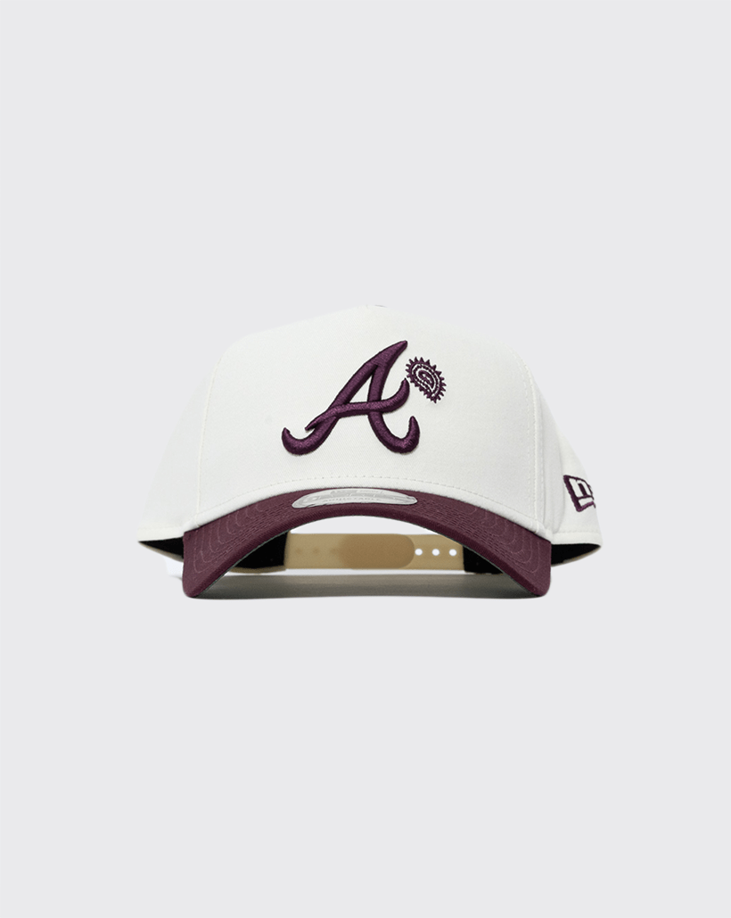 CHWMRN new era 940 aframe atlanta braves paisley new era cap