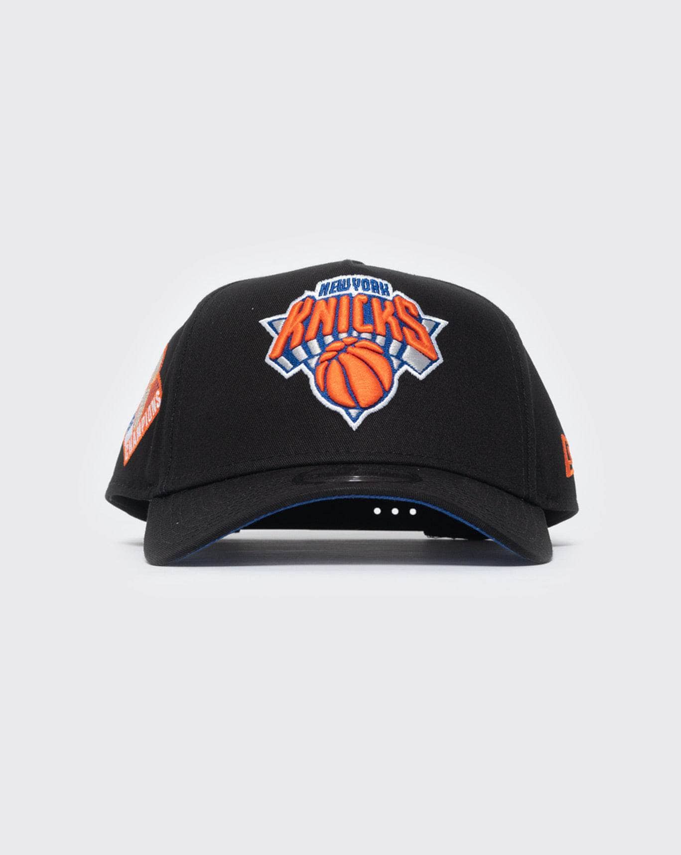 BLKMJB new era 940 aframe nba champs knicks new era cap