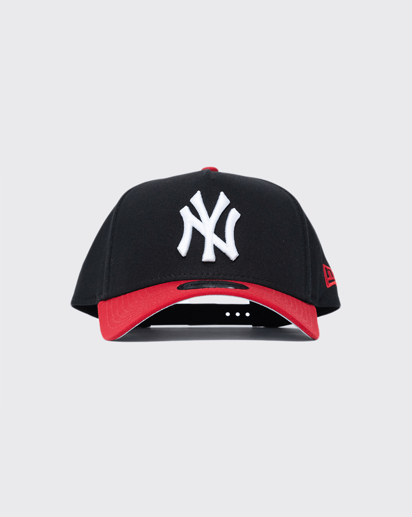 BLKSCA new era 940 aframe new york yankees blackdome new era cap