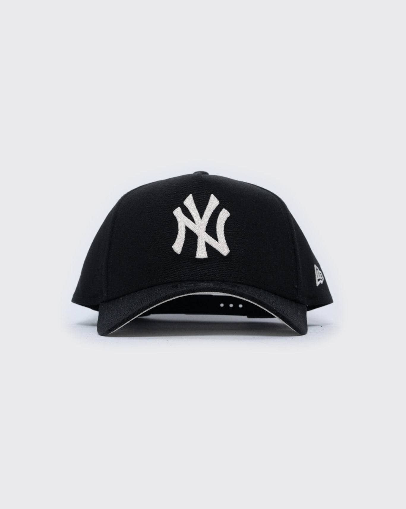 black/STN new era 940 aframe new york yankees chainstitch new era cap