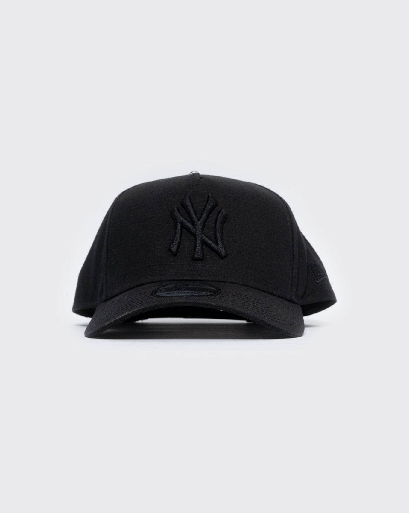 black/black new era 940 aframe new york yankees ripstop new era cap