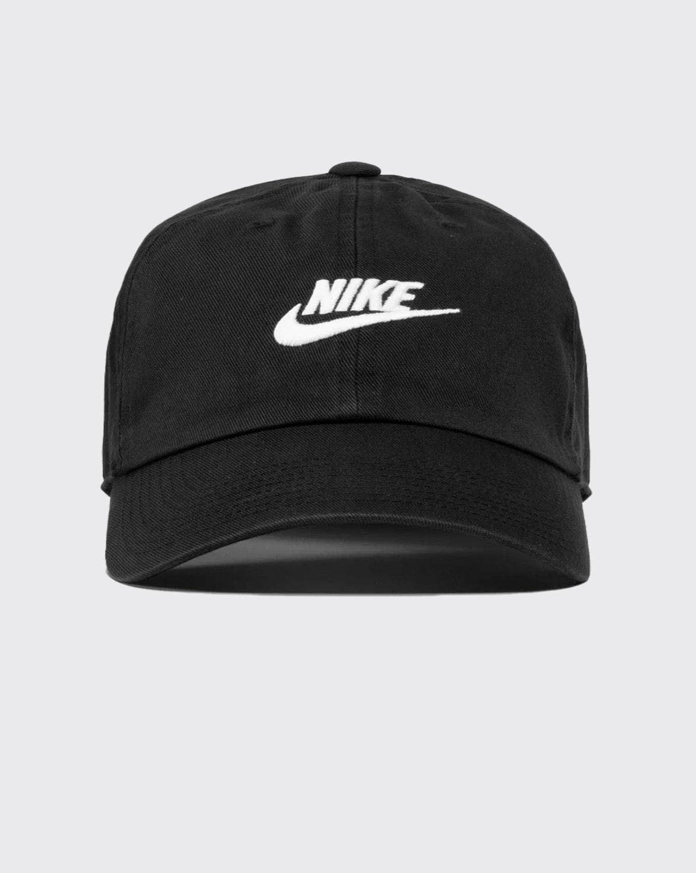 BLACK nike sportswear heritage 86 futura washed cap nike cap