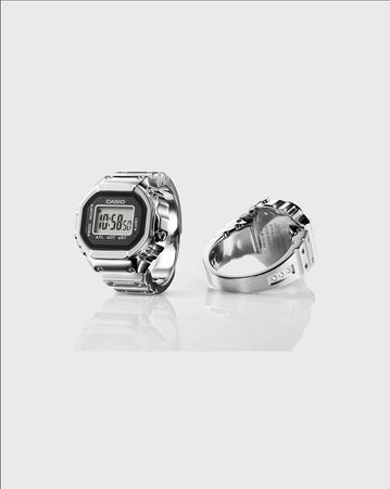 Silver Casio Ring Watch Silver Casio Watch