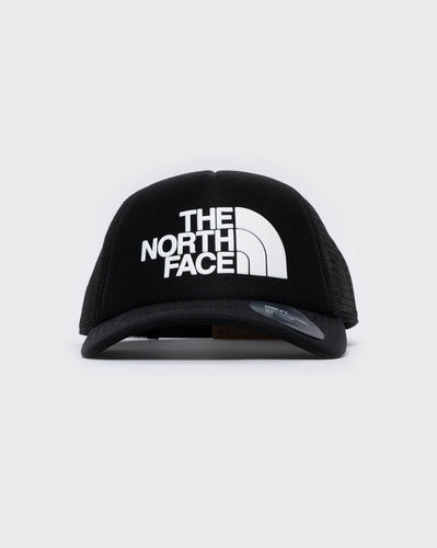 black the north face logo trucker cap the north face cap