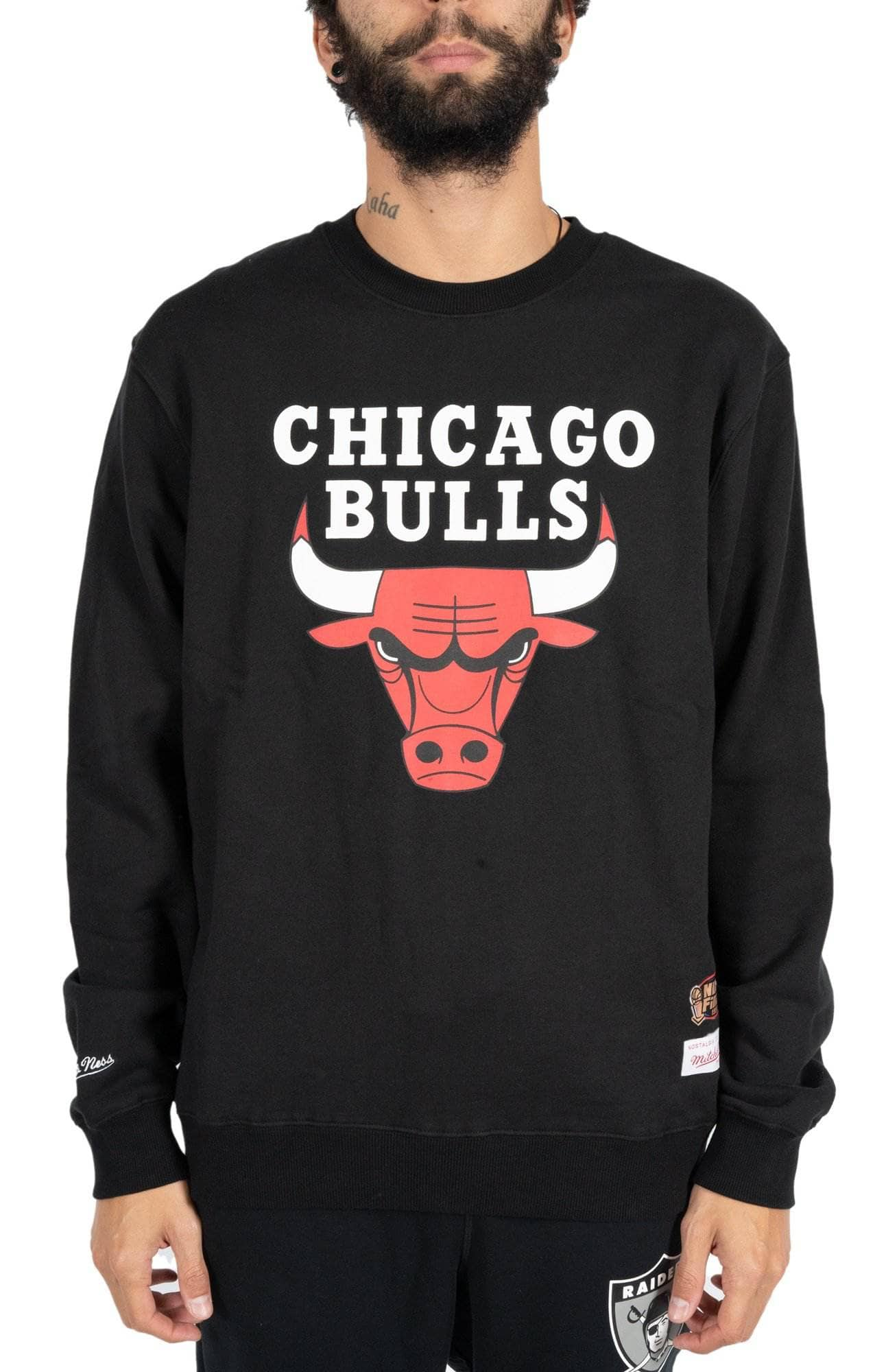 Mitchell and ness Bulls Basic team logo crew MNCG0030 mitchell and ness hoody