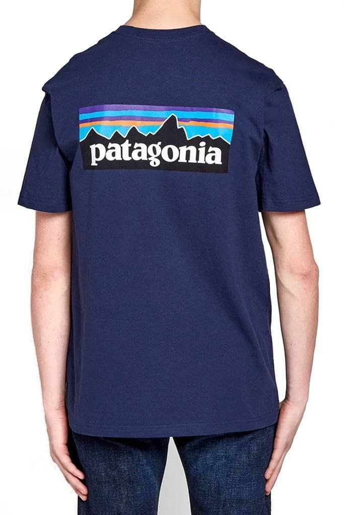 classic navy / S patagonia p6 logo responsibili tee patagonia Shirt